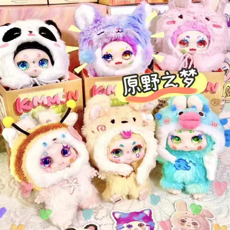 Kimmon segunda geração deserto sonho caixa cega brinquedo de pelúcia desktop kawaii ornamento caixa misteriosa presentes periféricos das crianças