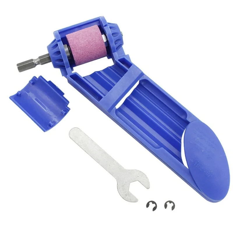 SenNan 2.0-12.5mm Portable Drill Bit Sharpener Corundum Grinding Wheel Bit Tool Twist Drill Bit Sharpening Machine Hand Tool Set
