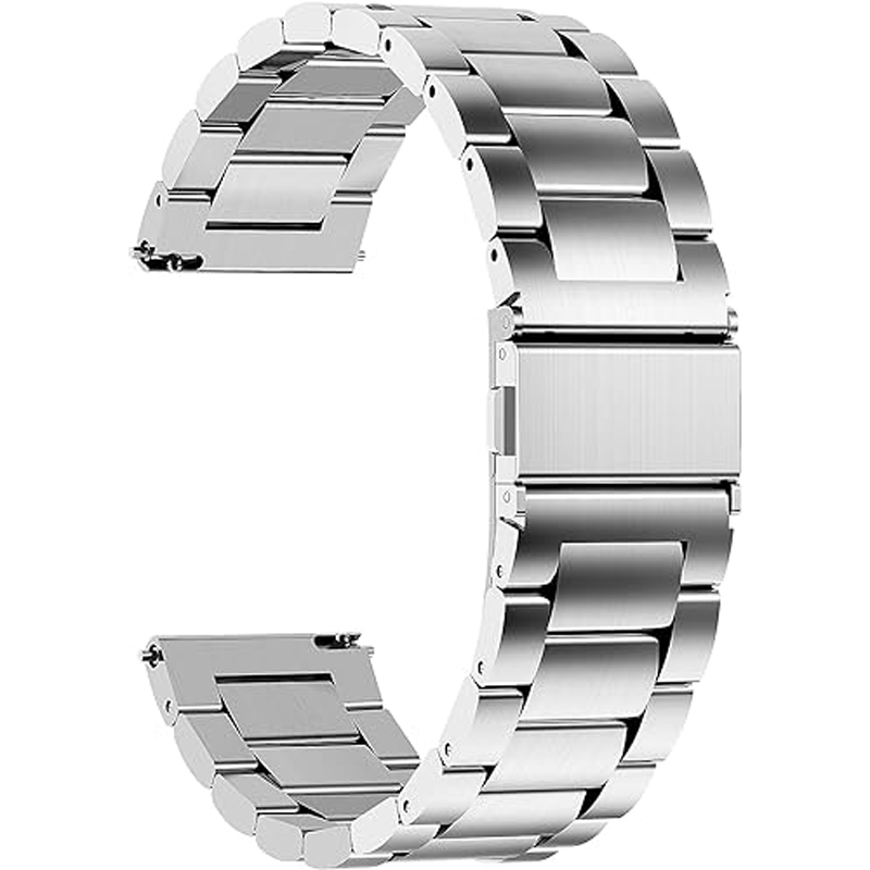 Pulseira de relógio de 18mm 22mm 20mm para samsung galaxy watch 7/6/5/4/3 40mm 44mm s3 active2 huawei watch gt4 gt3 gt2e pulseira de aço inoxidável