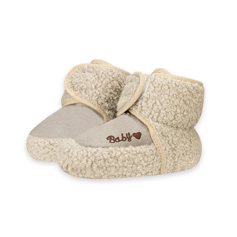 ถุงเท้าเด็กฤดูหนาวเด็กทารกเด็กผู้หญิง Booties Fluff Soft รองเท้าเด็กวัยหัดเดิน First Walkers Anti-SLIP WARM ทารกแรกเกิดรองเท้าเปล