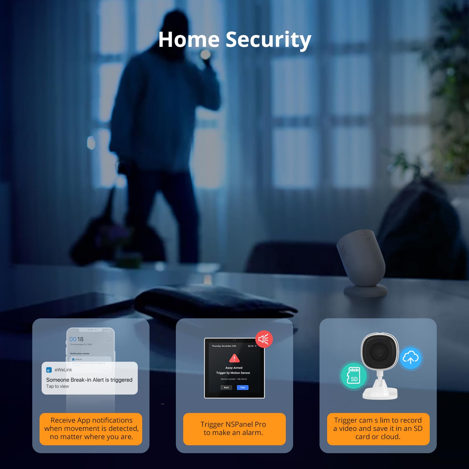 SONOFF SNZB-03P Zigbee Датчик движения Обнаружение света окружающей среды Домашняя безопасность Оповещение Уведомление Смарт-сцена через eWeLink Google
