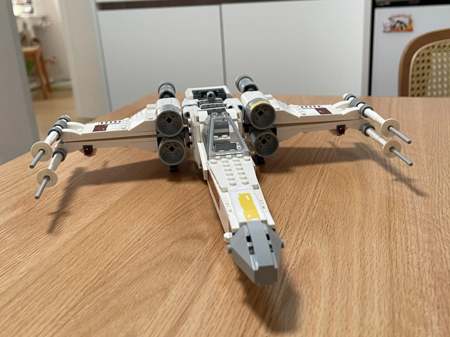 2025 New MOC Cosmic X Spaceship Model Building Blocks Ornament for Children's Boys' Festival Gift