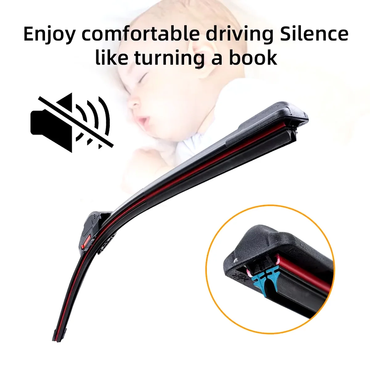 防水車のフロントガラスワイパーブレード、jおよびuフック、ダブルラバーワイパーブレード、13インチ、14インチ、16インチ、18インチ、19インチ、20インチ、21インチ、22インチ、24インチ、26インチ、28インチ