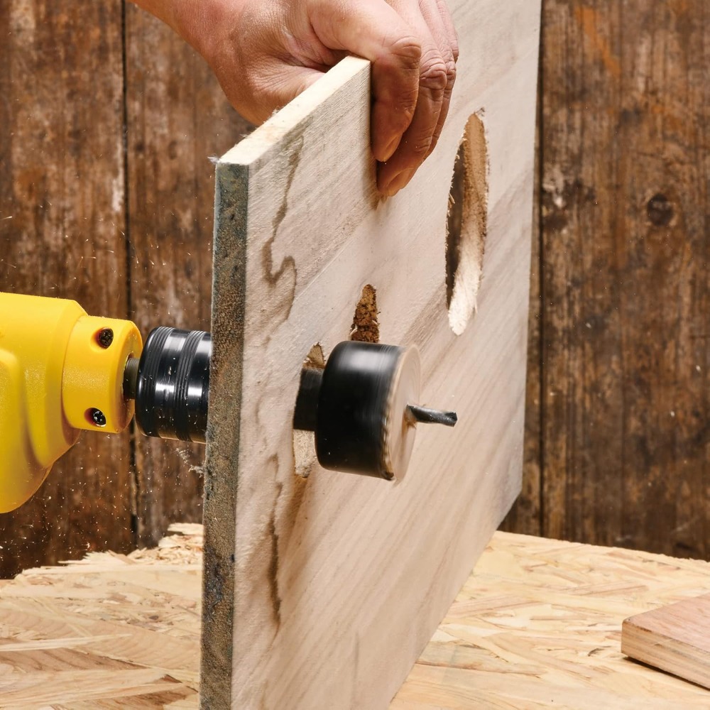 11 Set Gat 19/22/29/32/38/44/51/64 MM Zaagboor Set met Zeshoekige Sleutels Boor Set voor Zachte Houtbewerking boor