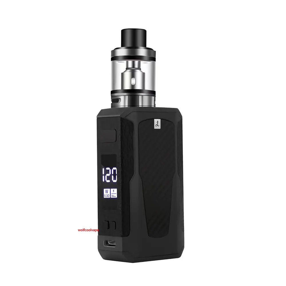 wolfcoolvape Elektronische Zigaretten 120 W Box Mod Vape Kit 1800 mah 2,5 ml Zerstäuber OLED Bildschirm E Zigarette Verdampfer kit