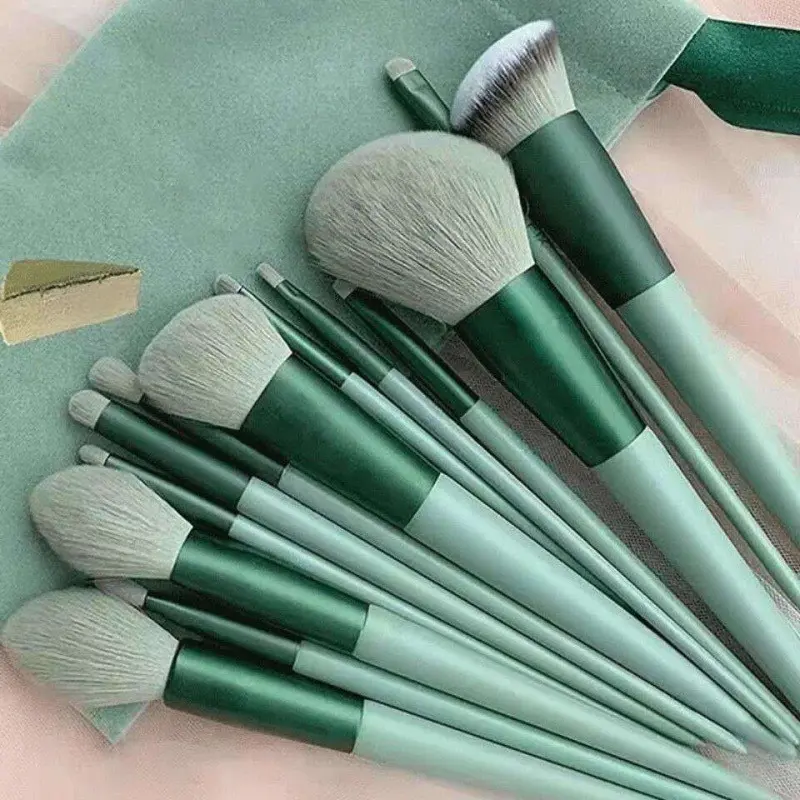 13 stks/partij make-upborstels set Oogschaduw Foundation Vrouwen Cosmetisch Poeder Blush Blending Beauty Make-Up Tool
