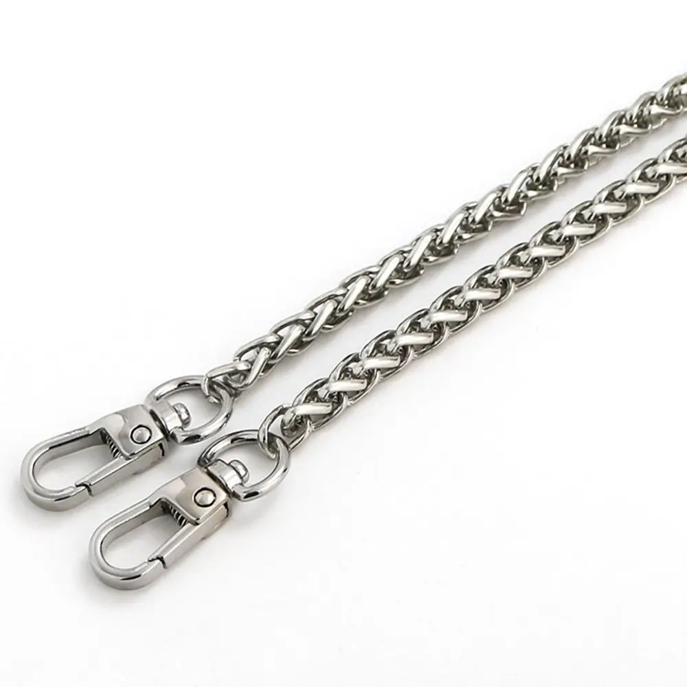 60cm 120cm metalowy łańcuszek pasek uchwyt wymienny łańcuszek złoty srebrzysty aluminiowy łańcuszek do wyrobu biżuterii ustalenia łańcuszek do torby