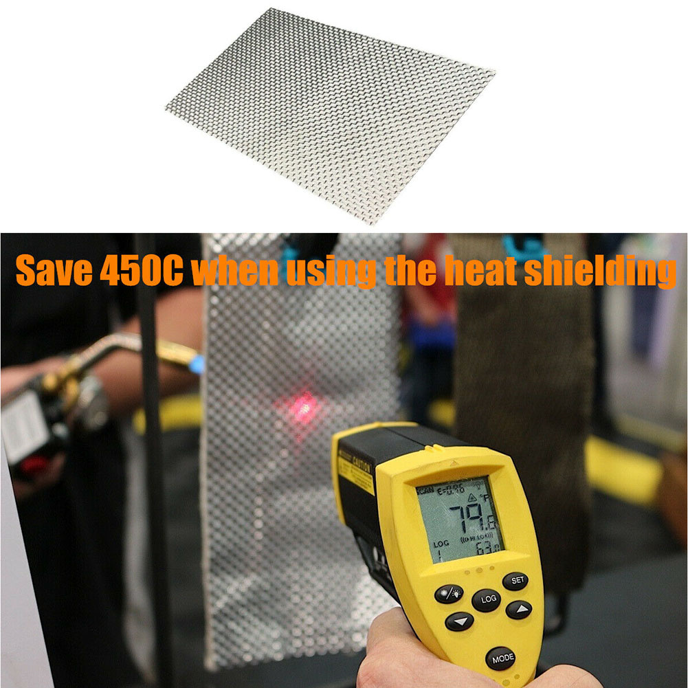 Escudo térmico de alumínio em relevo, proteção térmica para piso de firewal, tanque de combustível, coletor turbo prateado, 300x500mm, exaustores elétricos