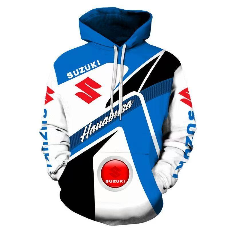 Новая толстовка с капюшоном с логотипом Suzuki R — популярная среди молодежи любителей мотоциклов и мотоциклов для гонок на открытом воздухе.