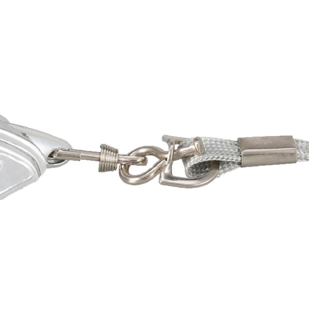 Metal árbitro apito com cordão para esportes, extra alto