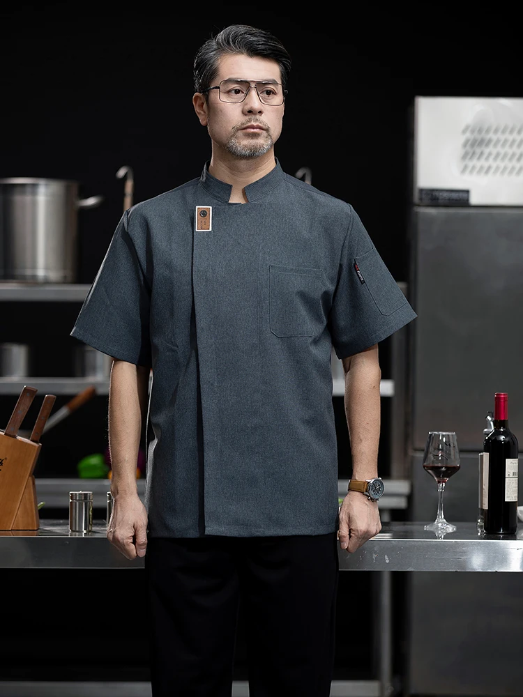 調理ジャケット食堂キッチンシェフ制服ウェイターワークシャツフードサービス理容室ケータリングベーカリーペストリークックコスチュームオーバーオール