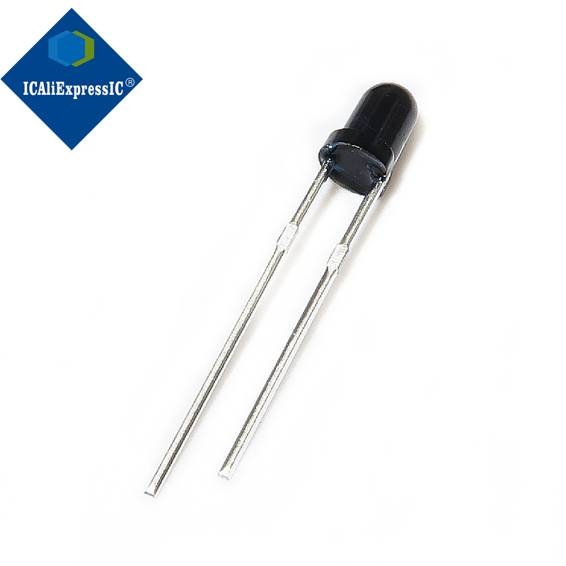 5 шт. инфракрасная приемная трубка 3 мм PT204-6B приемная головка 940 нм прямая вилка черная