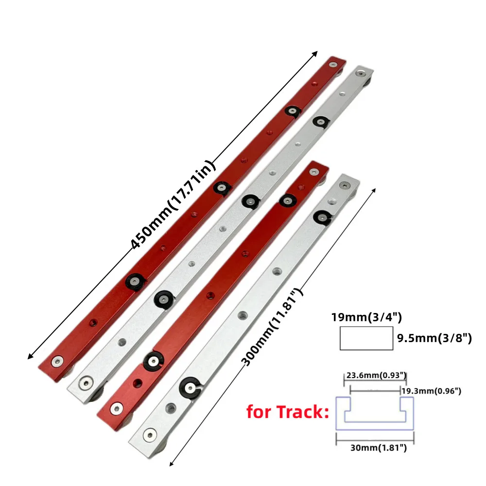 T Track Miter Bar Slider,อลูมิเนียมอัลลอยด์ Miter Bar,Jig และ FIXTURE Bar Slider เห็นตาราง Gauge Rod, T Slot Miter Gauge Slider