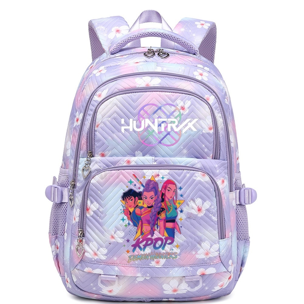 Kpop Demon Hunters Huntrix Graphic Schoolbags Children Teeneger School Backpack Fashion Backpack Women Shoulder Bag