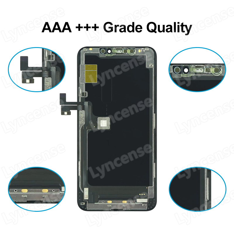 Quality OLED For iPhone 11 Pro Max LCD Display With 3D Touch Digitizer Assembly  INCELL For 11 Pro Max LCD Replacement Parts