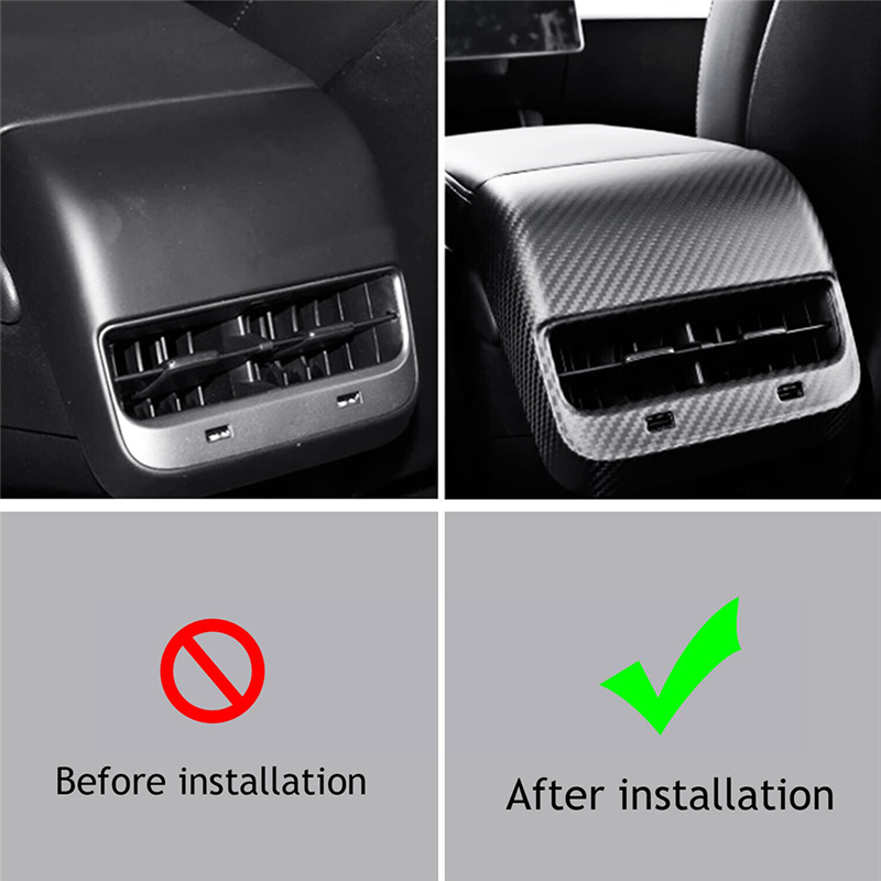 Penutup ventilasi knalpot belakang Interior mobil untuk/Y,