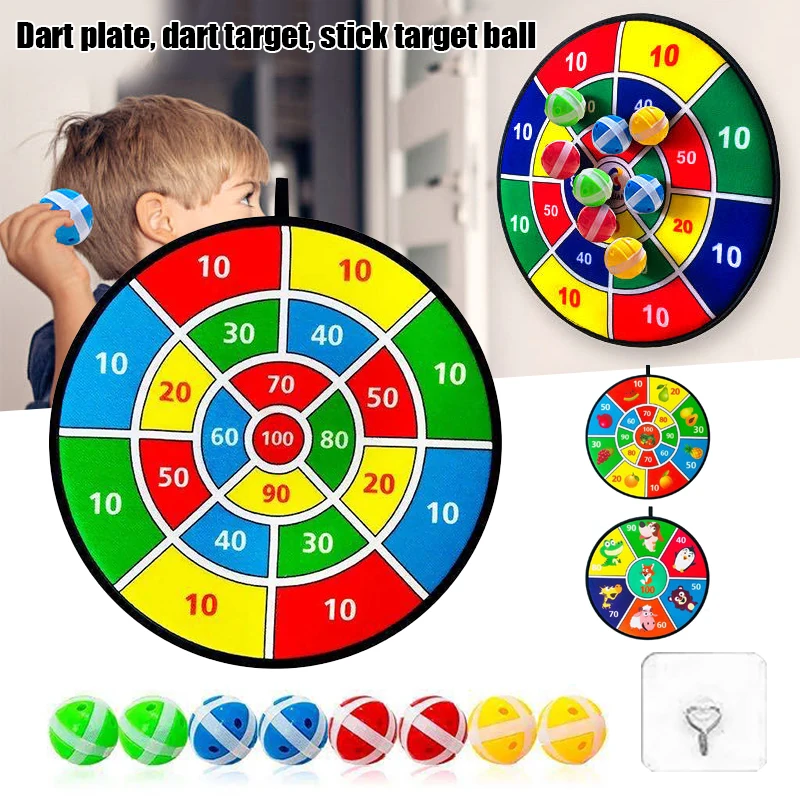 Juego de tablero de dardos, juego de tablero de dardos de seguridad de dibujos animados, juegos de fiesta, actividad para niños pequeños para interiores y exteriores