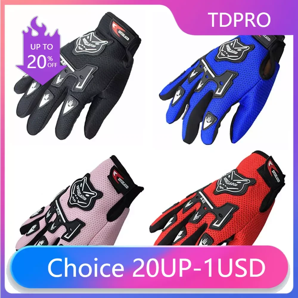 Kinder Vollfinger Motorradhandschuhe Kinder Jungen Sommer Winter Moto Motocross Leder Luvas Motorrad Guantes Kind Rennhandschuh