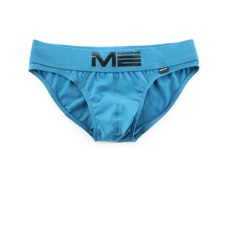 Men Simple Bikini Skin Friendly Stretch Cotton Breathable Comfy Brief Sexy Low-rise Bulge Pouch Slim Fit Hip Lift Sports Panties