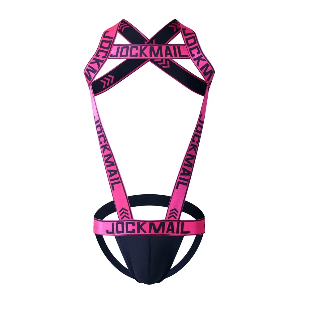 Męska seksowna nylonowa bielizna Jockstrap body kombinezony z szelkami męskie szelki bielizna gejowska bielizna męska majtki sissy