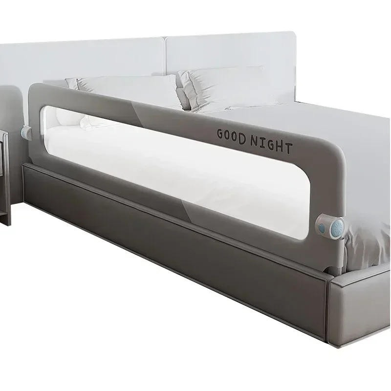 IMBABY-barandilla de cama ajustable de 180CM, barrera de seguridad para cama de bebé, protector de riel de cama plegable con un clic para niños, seguridad para dormir para bebés