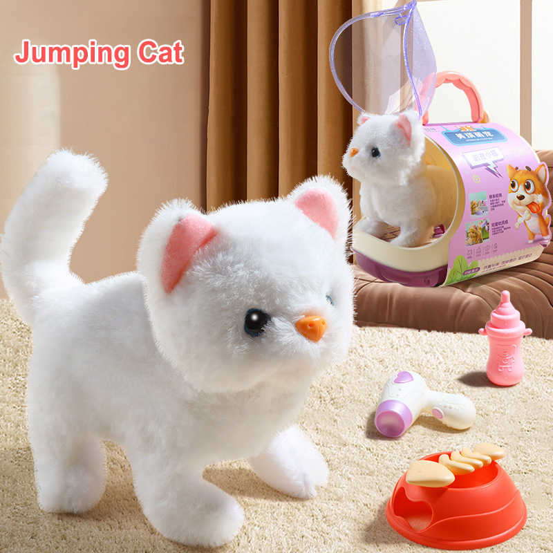 2024 ใหม่ 13PCS น่ารักสัตว์เลี้ยงอิเล็กทรอนิกส์แมวของเล่นเด็กจําลองไฟฟ้าตุ๊กตาลูกแมวแบบพกพาของเล่นเด็กของขวัญ