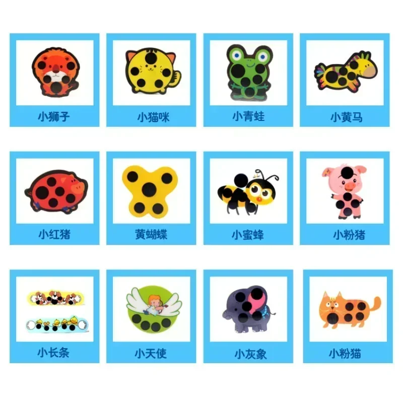 Bebé lindo dibujos animados Animal pegatina frente cabeza tira cuerpo fiebre termómetro niños seguridad cuidado del bebé termómetro