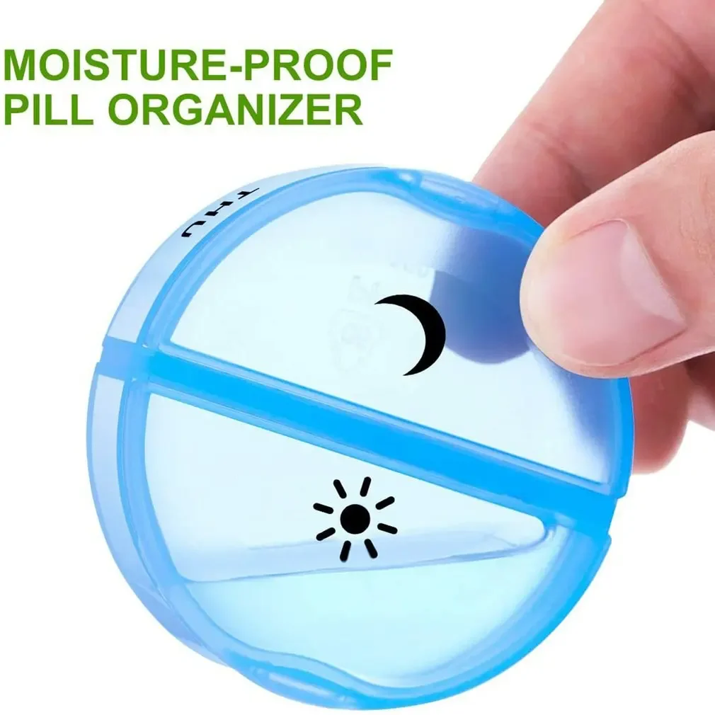 Organizador de armazenamento de medicina semanal caixa de comprimidos titular recipiente caso de comprimidos medicina tablet portátil dispensador organizador