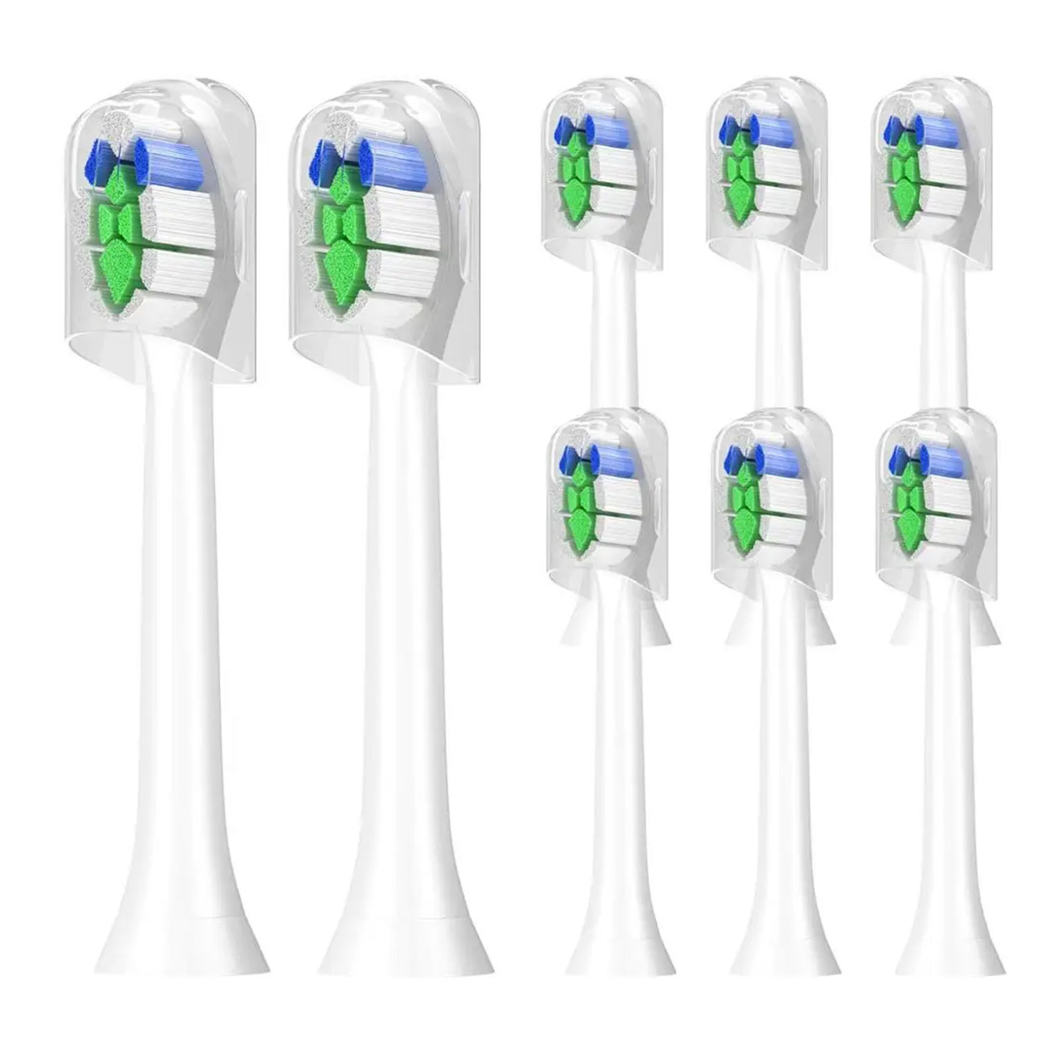 Clearance_8pcs Cabeças de substituição de escova de dentes compatíveis com Phlips Sonicare ProtectiveClean DiamondClean C2 G2 W 4100 5100 Plaqu