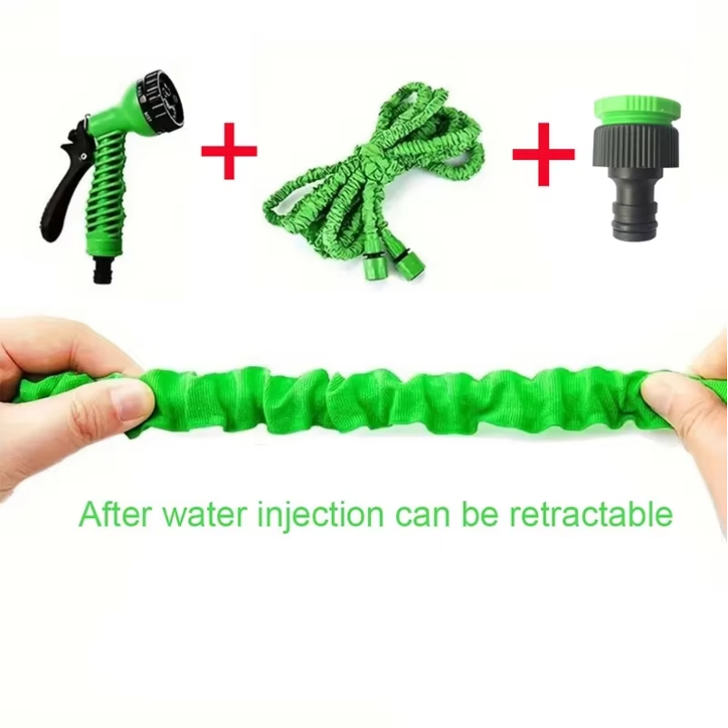 25FT-125FT Expandable Hose High Pressure Multifunctional Water Hose For Car Cleaning Home Garden Irrigation Spray Gun