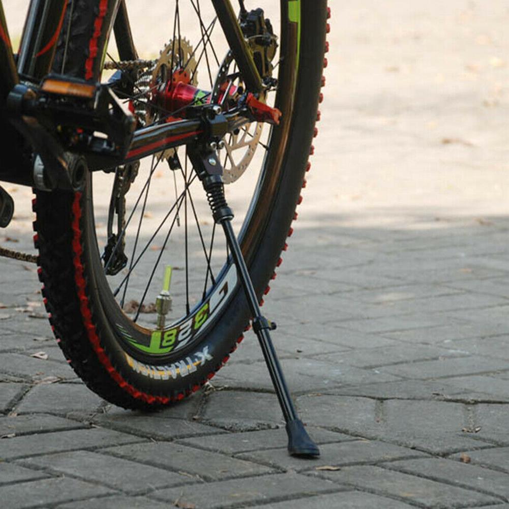 Soportes ajustables para bicicleta de montaña, soporte trasero lateral de aluminio, accesorios sólidos y fiables, 26-36cm