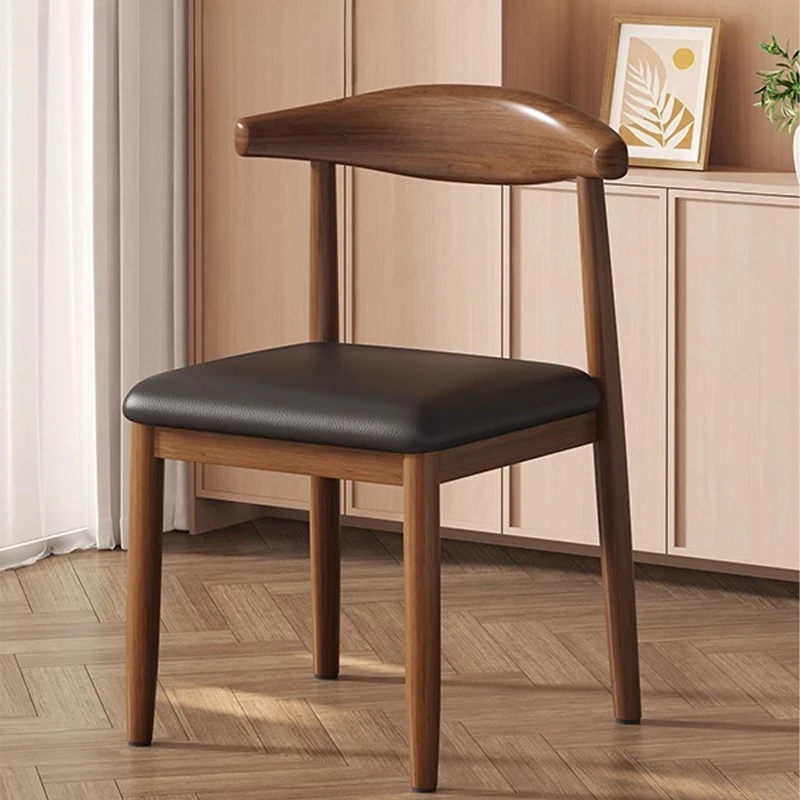 Nordic Dining Table Dining Chair Modern Simple Home Internet Celebrity Chair Simple Desk Stool Backrest Horn Chair