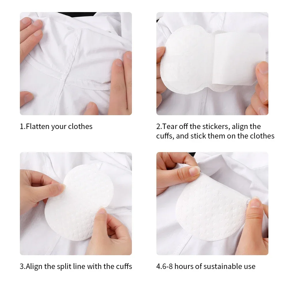Almohadillas para el sudor Unisex, desodorantes de verano, almohadillas antitranspiración para el sudor, almohadillas desechables para absorber el sudor, 10/30/50 Uds.