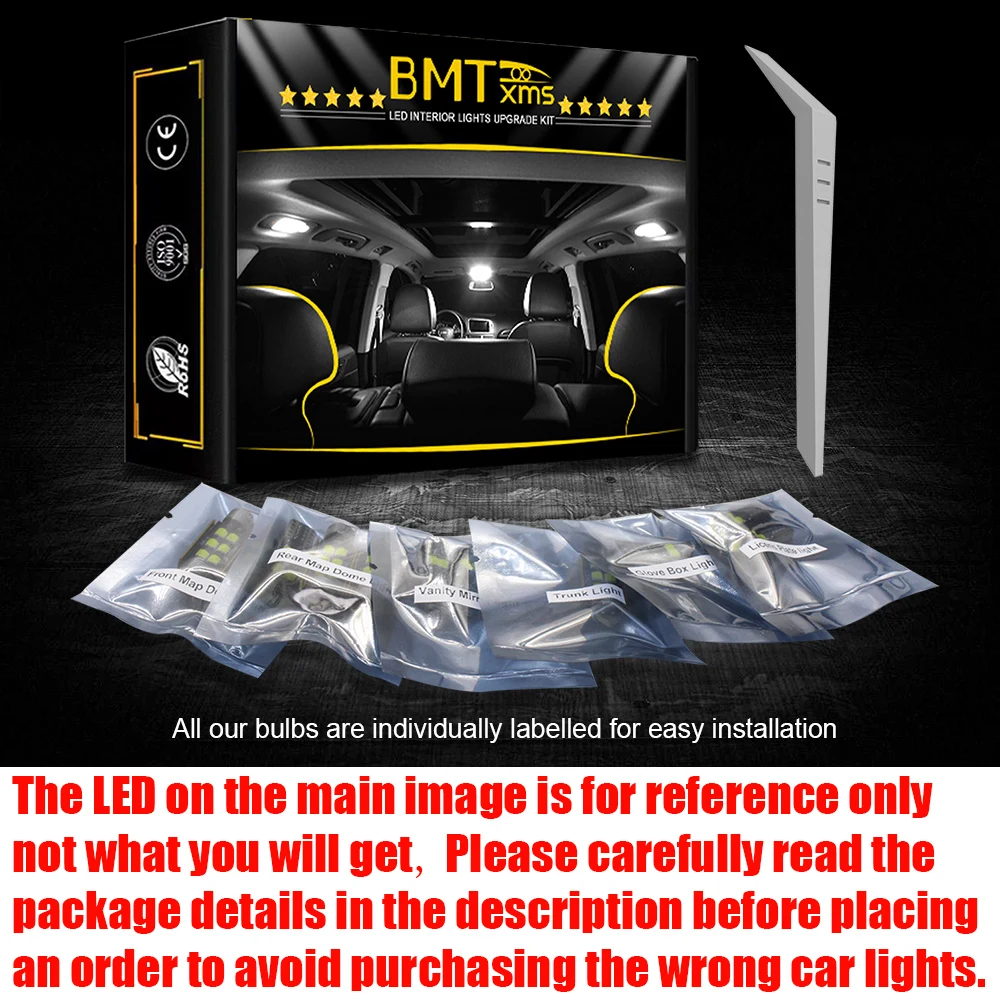 BMTxms Para BMW E87 E81 E82 F20 F21 E39 E46 E90 E91 E92 F30 F31 E60 E61 F10 F11 X5 E53 E70 X3 E83 F25 328 528 LED Luzes Interiores