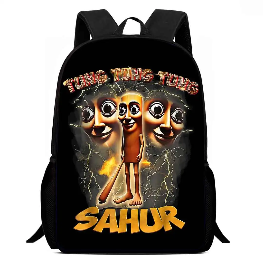 Kids Cartoon Brainrot Backpacks Boys and Girls Student Birthday Gift Child School Bags Large Capacity Camping Durable Rucksack