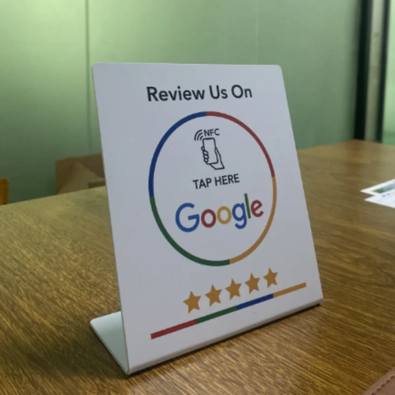 13.56mhz programável google revisão cartão nfc estação mesa nfc google comentários exibir cartão de dobra suporte de marca