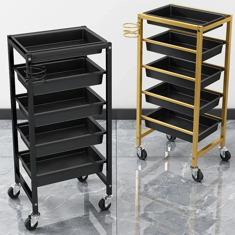 Carrello per parrucchiere Carrello per salone di bellezza Carrello per barbiere cosmetico Carrello per spa Mobili per salone di tatuaggi