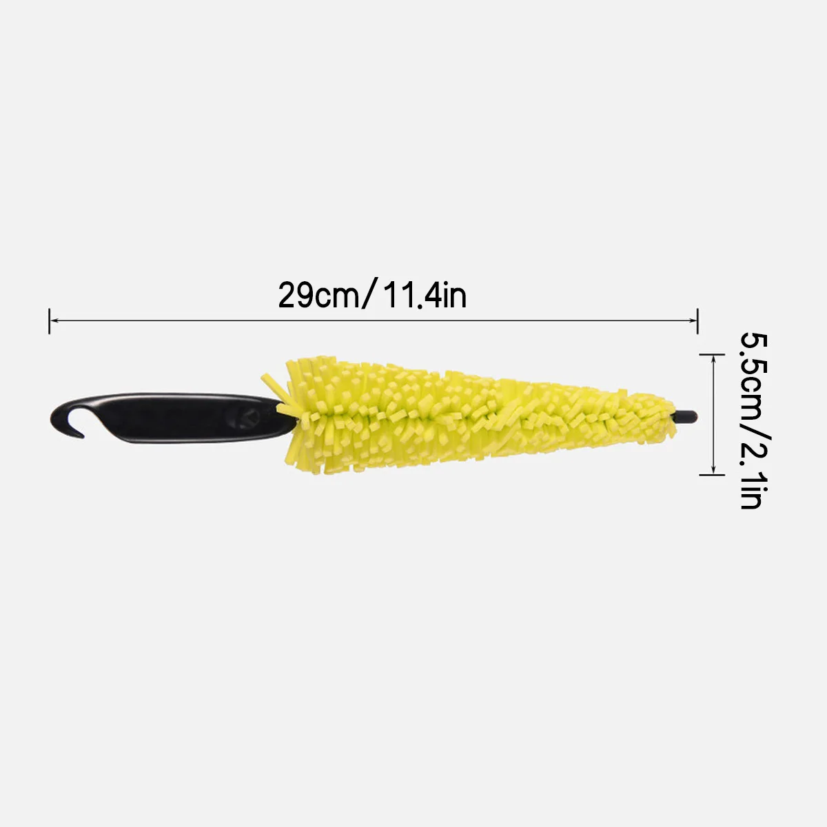 Sponge Wheel Brush with Extended Handle for Cars Motorcycles and Bicycles a Magical Tool for off Road Vehicle Tire Gaps