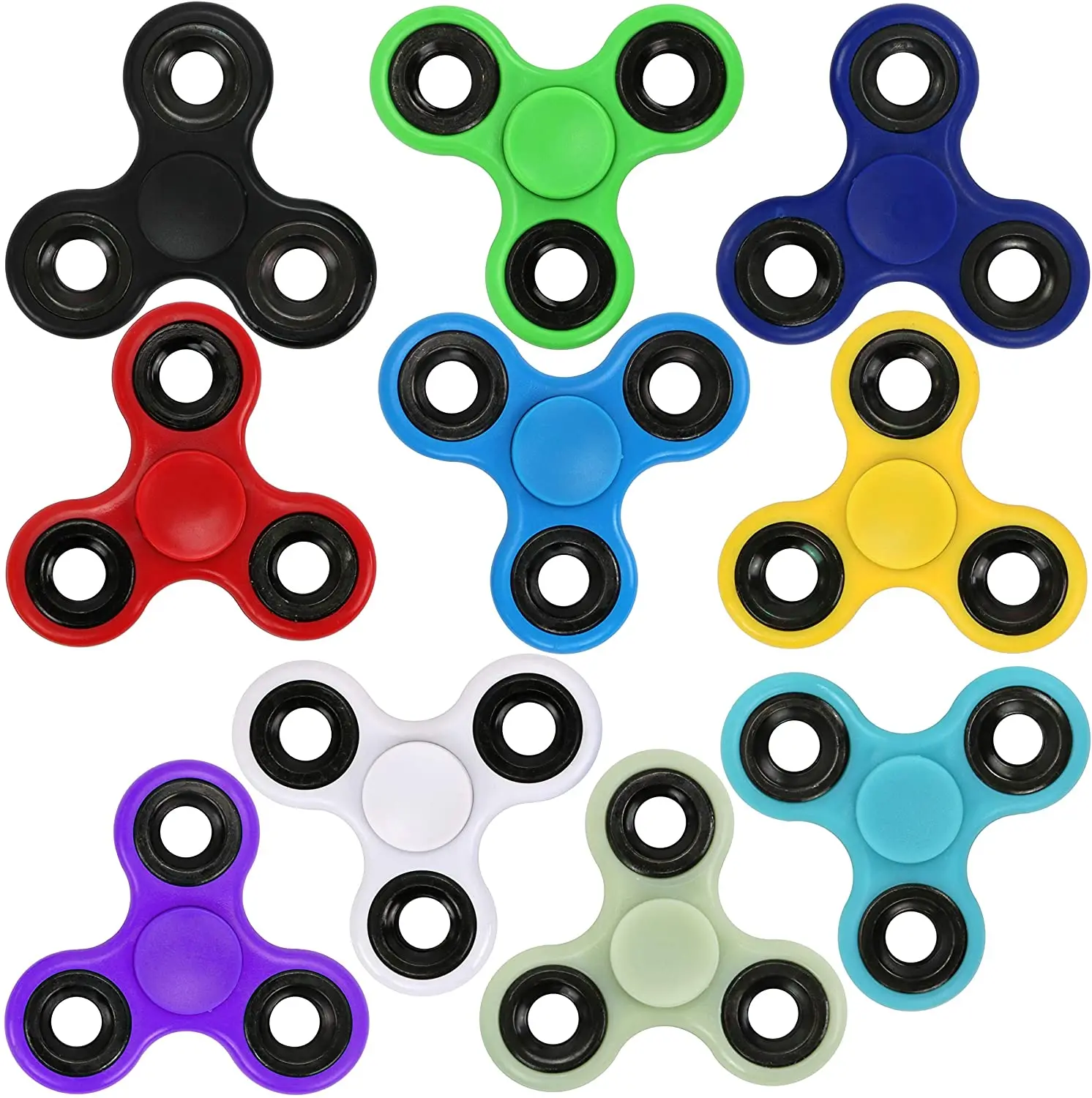 Fidget Spinner ABS de alta calidad EDC Tri-Spinner para aliviar el estrés autismo TDAH juguete divertido para adultos y niños