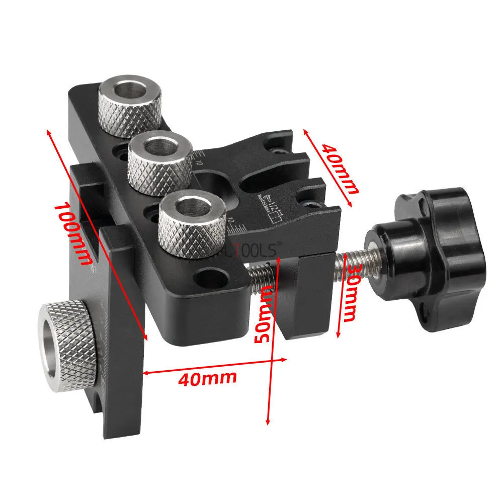 Precision Jig Dowel Cam Jig 3 In 1 Dowelling Jig Master Kit Wood Hole Drilling Guide Woodworking Position for DIY Wood Working