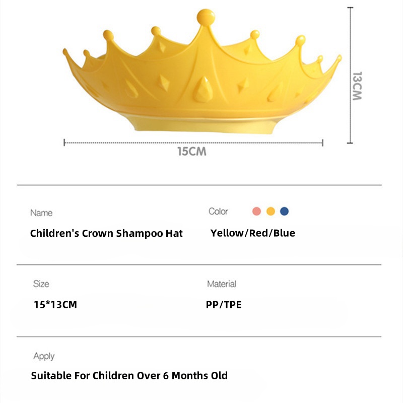 Shampoo God Protezione per gli occhi e le orecchie Cappello per shampoo in silicone Cappello per shampoo da doccia impermeabile per neonati e bambini