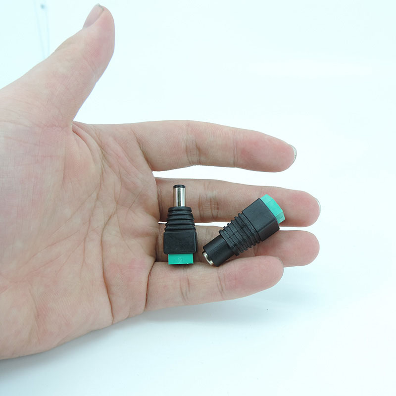 5 stücke 12 V 2,5 x 5,5mm 5,5*2,5mm DC Power Männlich weiblich Stecker Jack Adapter stecker kabel terminal für CCTV kamera LED Licht W1