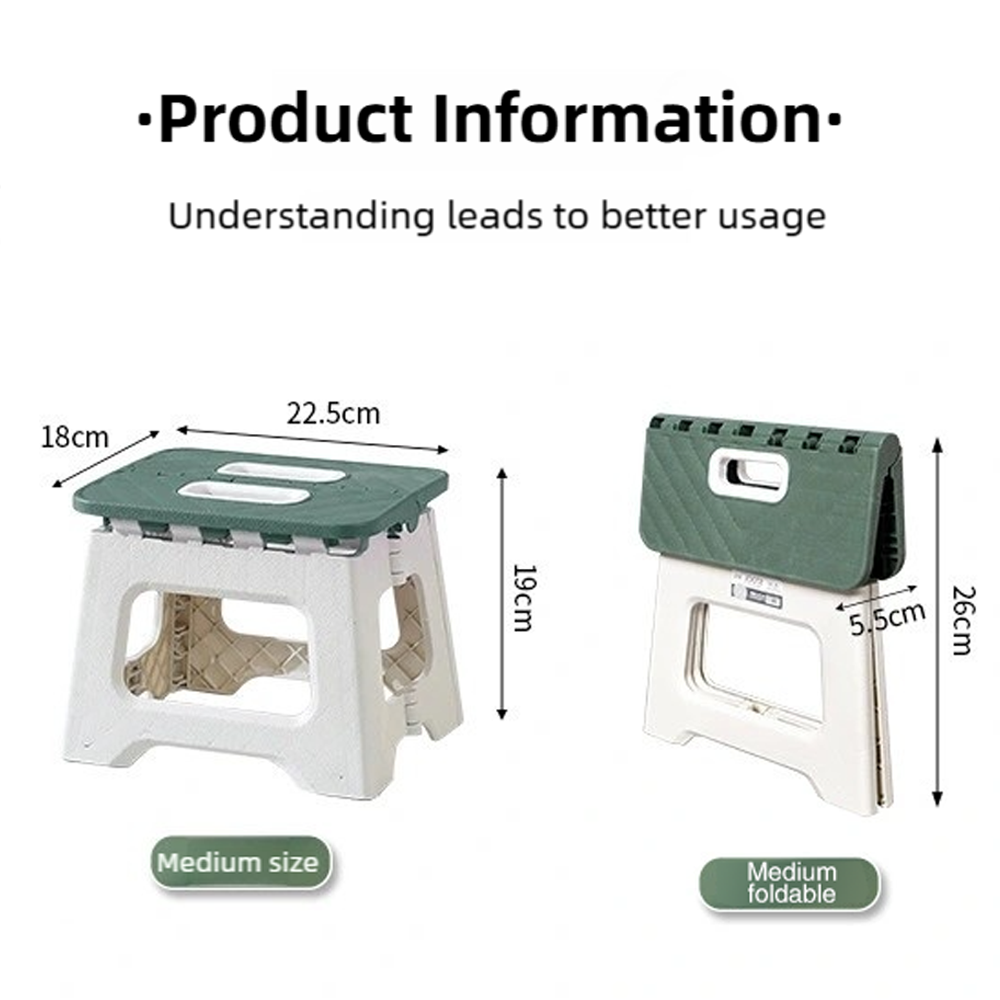 2025 New Hot Thickened Folding Stool Mini Portable Outdoor Picnic Camping Chair Portable Bench Train Mat Stool Gifts