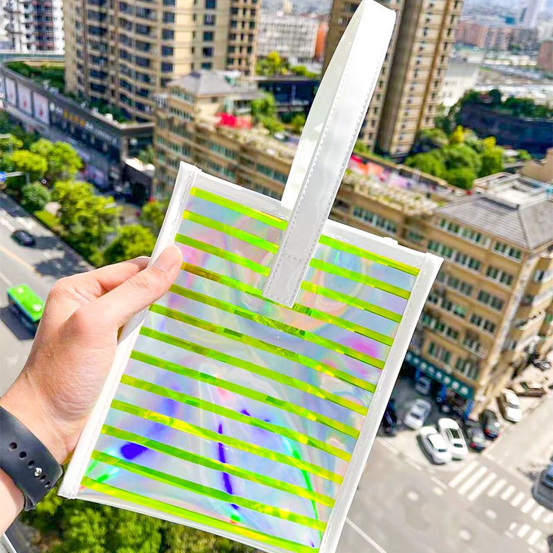 女性用レーザーシューターバッグ,大容量PVCトートバッグ,防水,水泳収納バッグ,カスタマイズ可能なギフト