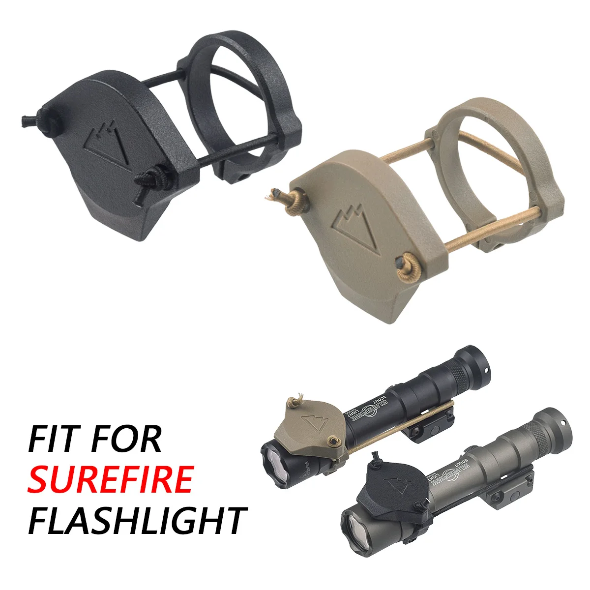 Surefire Scout Light Airsoft linterna lente cubierta protectora armas luz táctica tapa de alcance frontal M300 M600 M951 Protector
