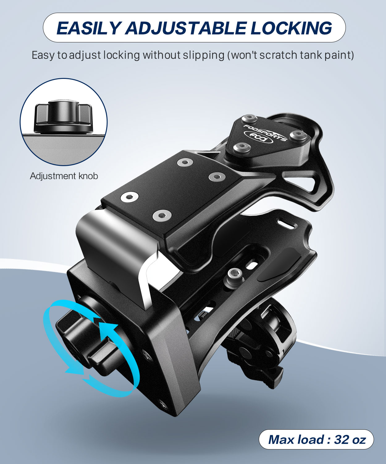 Fodsports Motorcycle Cup Holder Upgraded ATV Water Cup Holder Bicycle Bottle Holder 360° Rotatable Adjustable Motorcycle Supplie