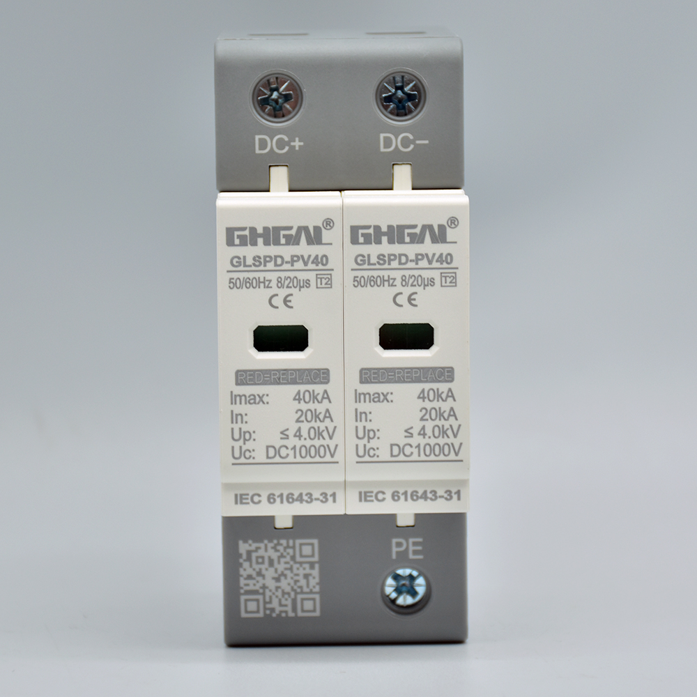 SPD DC 1000V 20KA~40KA House Surge Protector Protective Low-voltage Arrester Device
