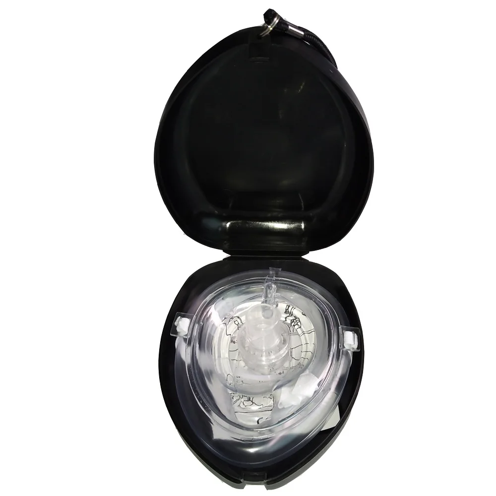 1pcs-10pcsProfessional First Aid CPR Breathing Mask Protect Rescuers Artificial Respiration Reuseable With One-way Valve Tools