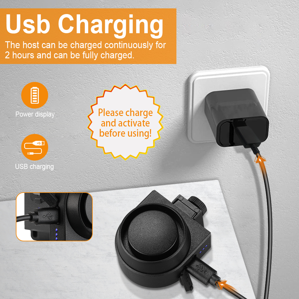 Camluxy ไร้สายจักรยานสัญญาณเตือนการสั่นสะเทือนกันน้ํา USB ชาร์จรีโมทคอนโทรลรถจักรยานยนต์ไฟฟ้าจักรยาน Security สัญญาณกันขโมย