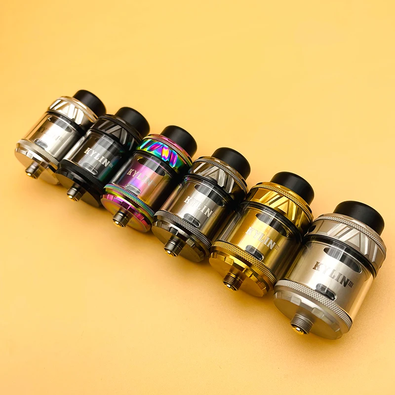 Atomizador DSX Kylin V3 RTA, 6ml, 25mm, bobina simple/doble, flujo de aire creativo en forma de panal, tanque reconstruible, cigarrillo electrónico Vape VS Zeus X RTA